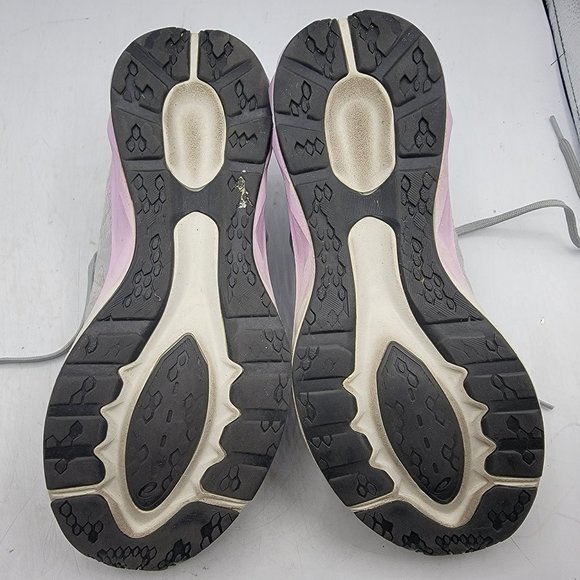 Asics Dynablast Women 8.5 Gray Purple Running Shoes Lace Up Low Top 1012A701 - Picture 10 of 13